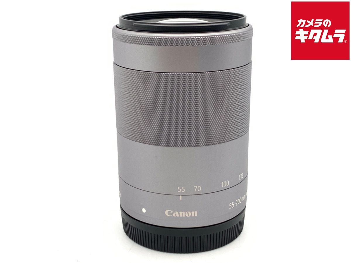 【中古】 【良品】 キヤノン EF-M55-200mm F4.5-6.3 IS STM シルバー