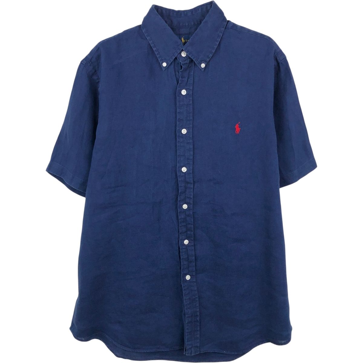 古着 ラルフローレン Ralph Lauren 半袖 リネンシャツ メンズL相当/eaa665146