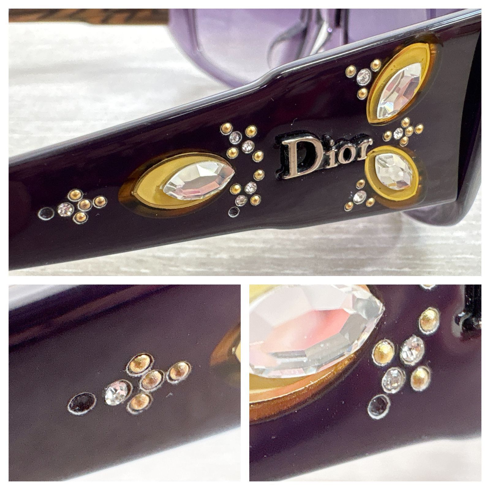 Christian Dior ディオール サングラス 2ARDG 57□15 パープル