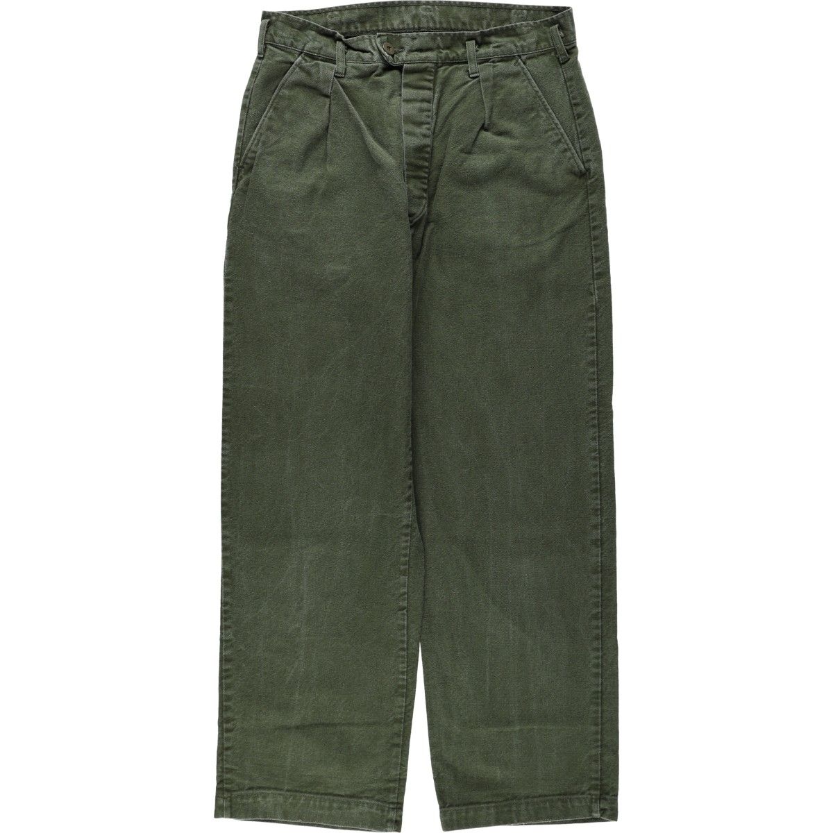 古着 80年代 スウェーデン軍 ワンタック ミリタリー ユーティリティパンツ C48 メンズw31相当 ヴィンテージ/eaa664092