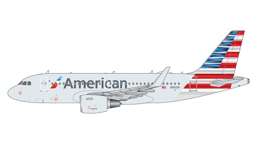【GJAAL2360】1/400 A319 アメリカン航空　N9011P