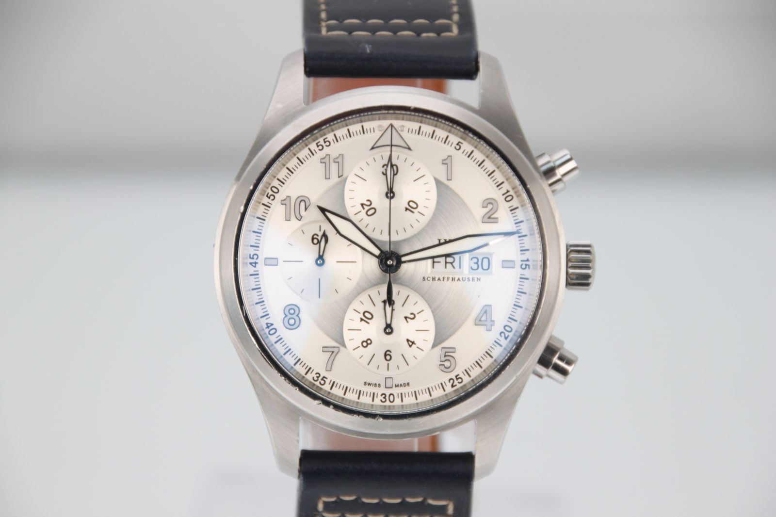 IWC スピットファイア クロノグラフ IW371702 White/Silver文字盤 Automatic 42mm メンズ 腕時計 Bランク