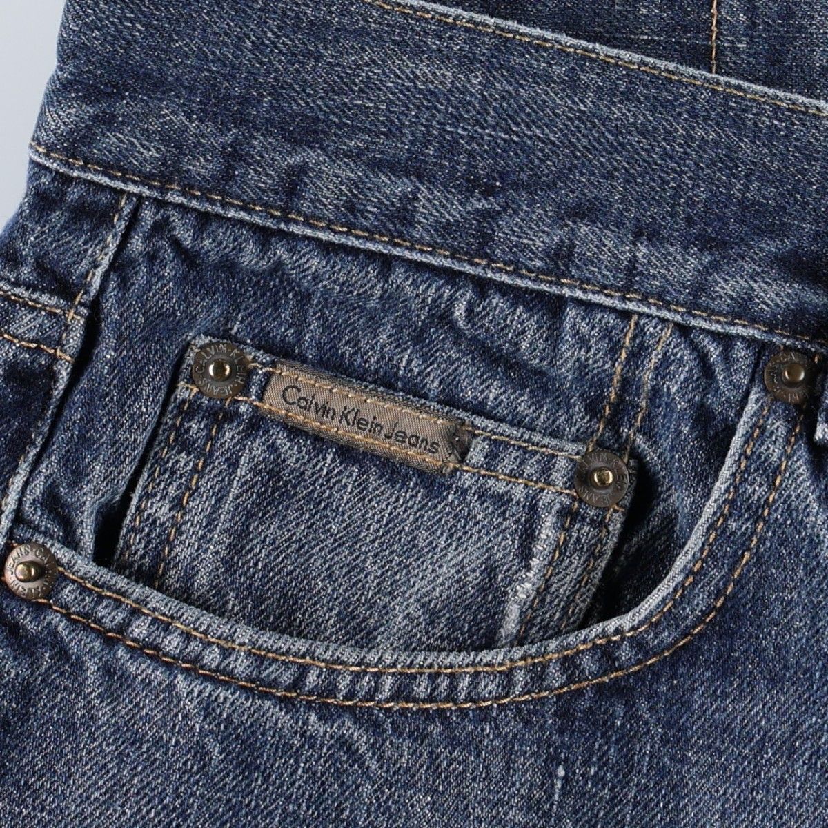 古着 カルバンクライン Calvin klein JEANS ストレートデニムパンツ