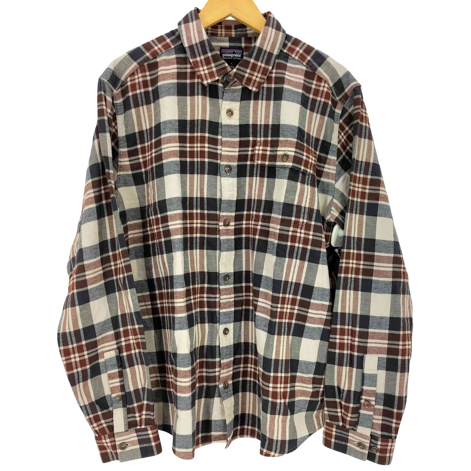 パタゴニア patagonia 25AW オーガニックコットン製チェック柄ライトネルシャツ メンズ L
