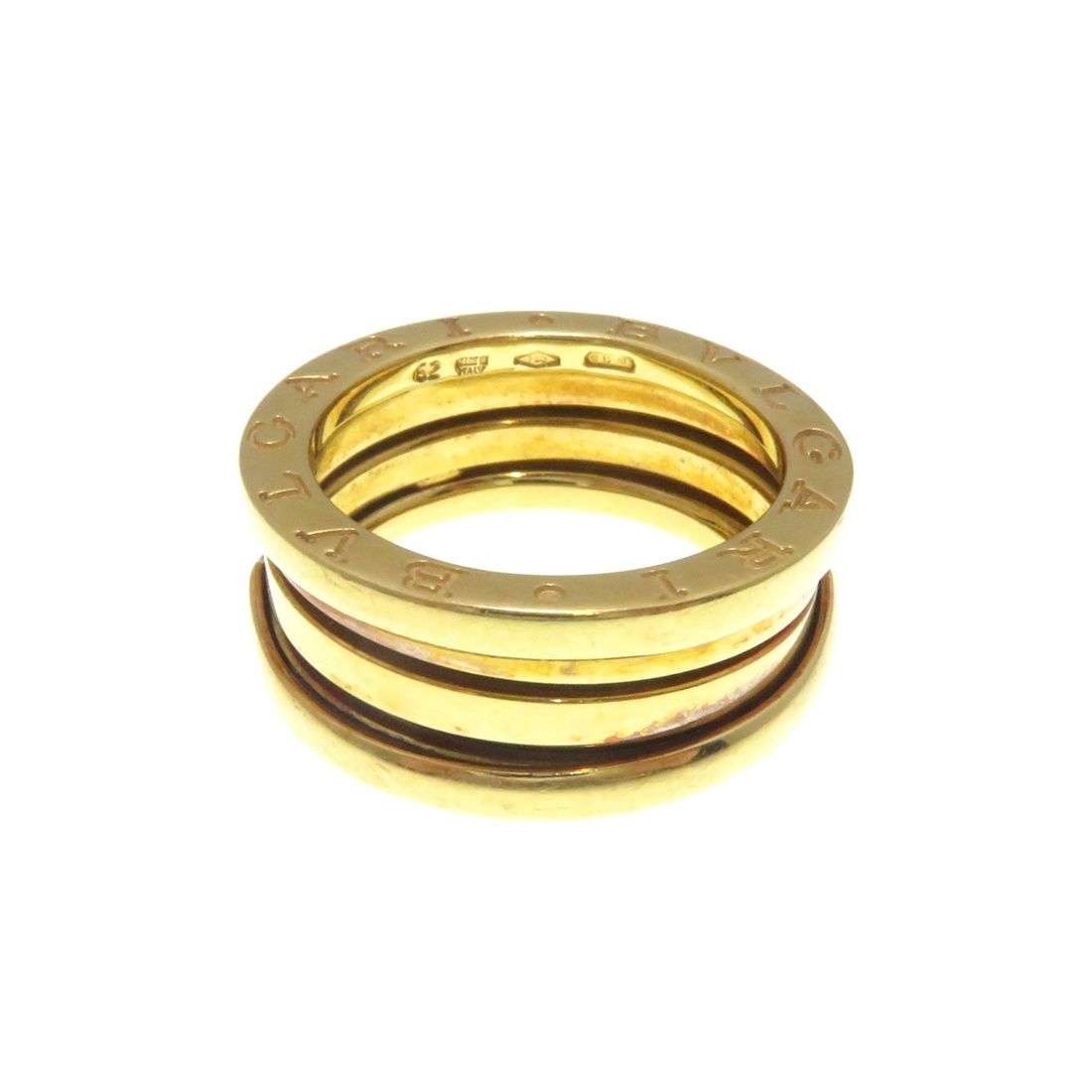 BVLGARI ブルガリ B-zero1R/YG/9.3g/#52 S リング・指輪 K18