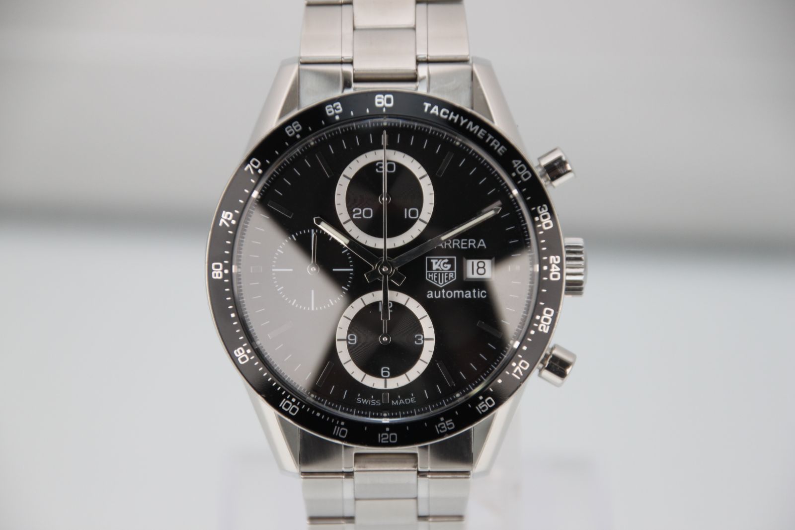 タグホイヤー カレラ クロノグラフ CV2010 Black文字盤 Automatic 41mm メンズ 腕時計 Bランク