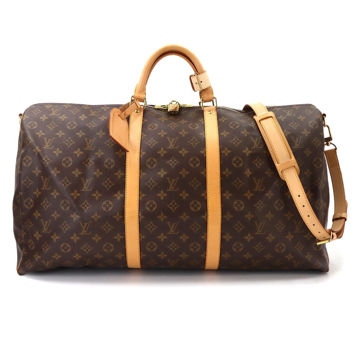 新品同様 ルイ ヴィトン LOUIS VUITTON モノグラム キーポル バンドリエール 60 2way ボストン ショルダー バッグ M41412 90335248