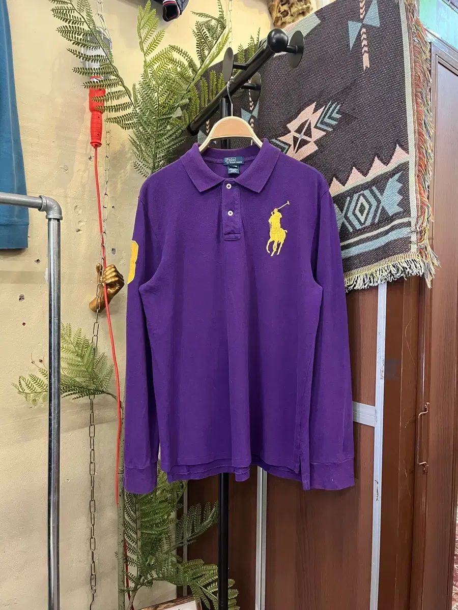POLO RALPH LAUREN ビックポニー 長袖 カラーTシャツ #csz0290
