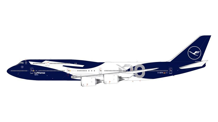 【G2DLH1513】1/200 747-8 ルフトハンザ航空「ルフトハンザ創立100周年特別塗装」 D-ABYN スタンド付