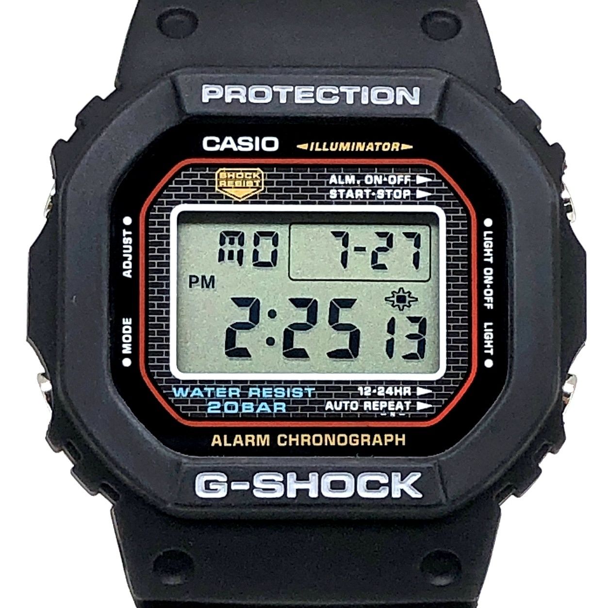G-SHOCK ジーショック DW-5000-1 M1545 初号機 DW-5000C-1A 復刻モデル スクリューバック ELバックライト 2001年3月発売 G-SHOCK ジーショック DW-5000-1 M1545 初号機 DW-5000C-1A 復刻モデル