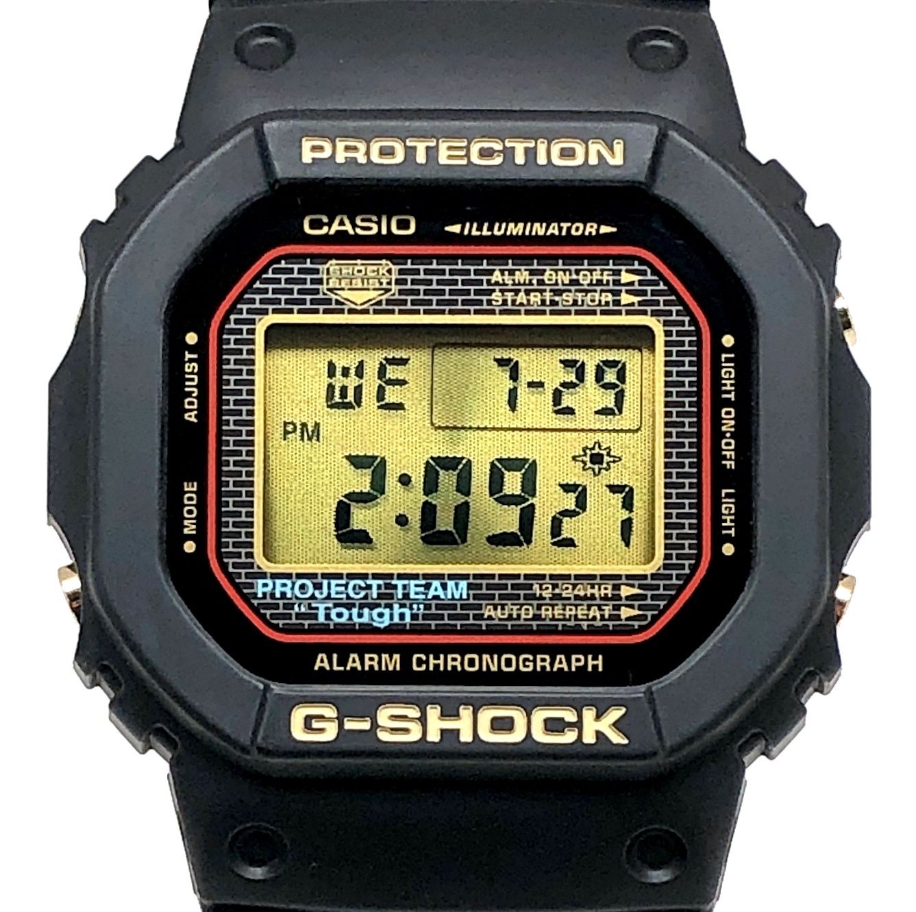 G-SHOCK ジーショック DW-5025SP-1 25th ANNIVERSARY 25周年記念 2008本限定 ゴールドIP スクリューバック 2008年5月発売 G-SHOCK ジーショック DW-5025SP-1 25th ANNIVERSARY 25周年記念 2008