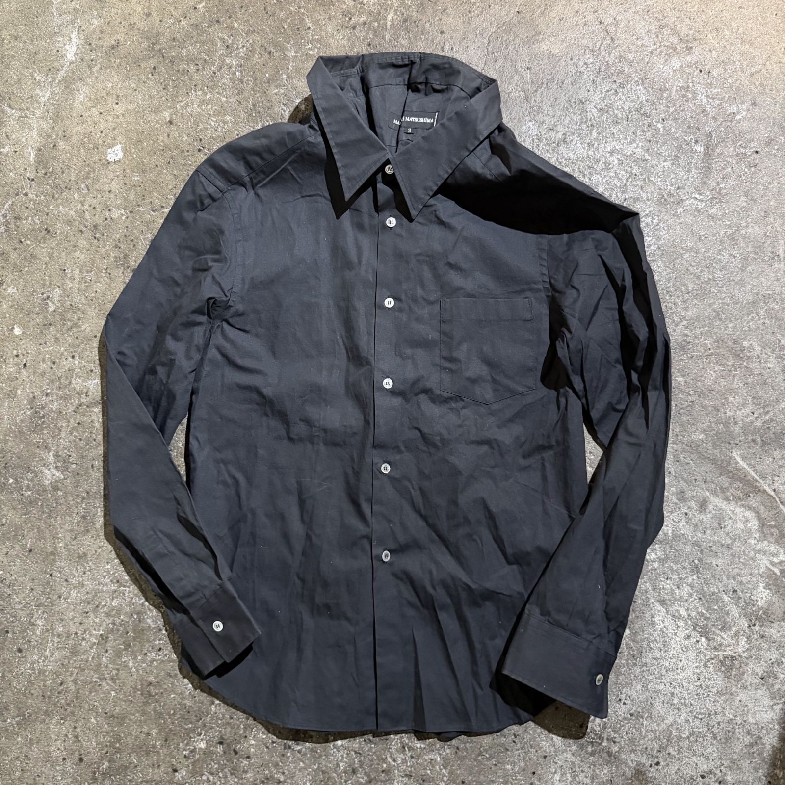 MASAKI MATSUSHIMA 90s バックジップデザイン コーティングシャツ 日本製 ブラック 2 1990s マサキマツシマ 22,411円