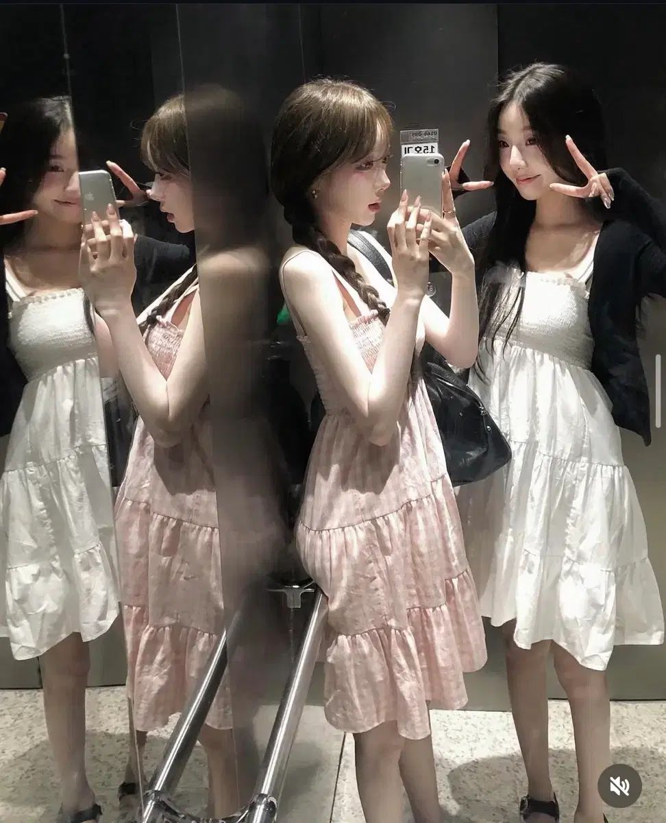 BUNNYアンドドール Ribbon Lovely Dress (White)