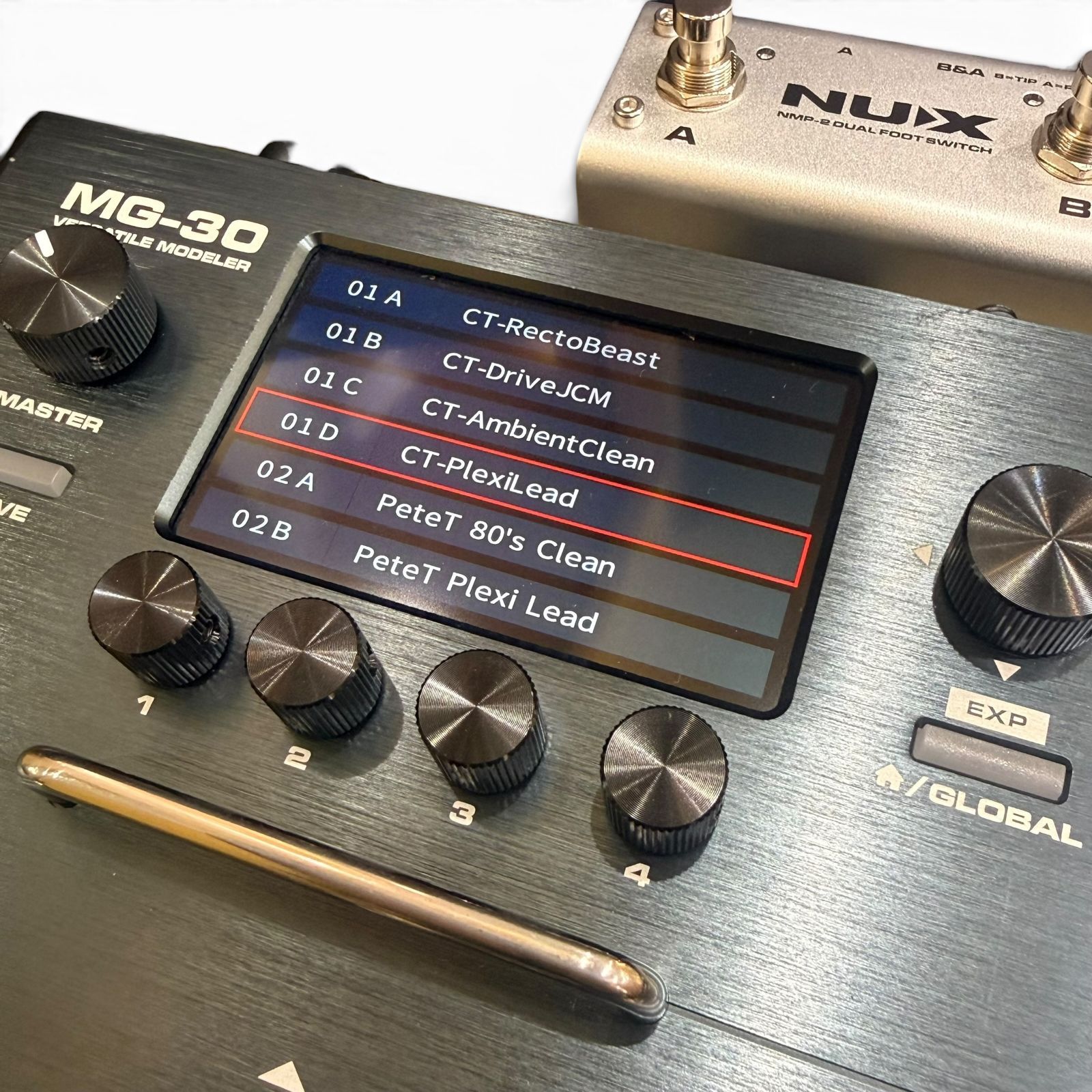 美品◇NUX◇MG-30 マルチエフェクター ニューエックス ギター