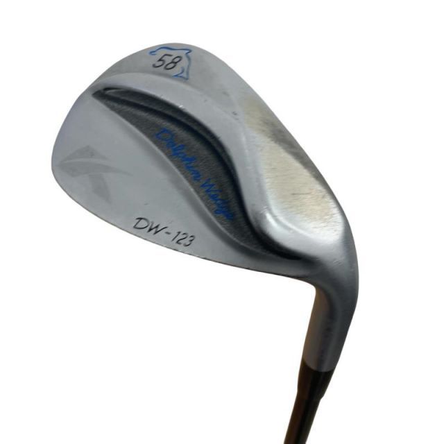 【中古】 キャスコ Dolphin Wedge DW-123 シルバー 58° ウェッジ WG Dolphin DP-231 (フレックスその他) メンズ 男性用 右利き 右用 Cランク ゴルフクラブ