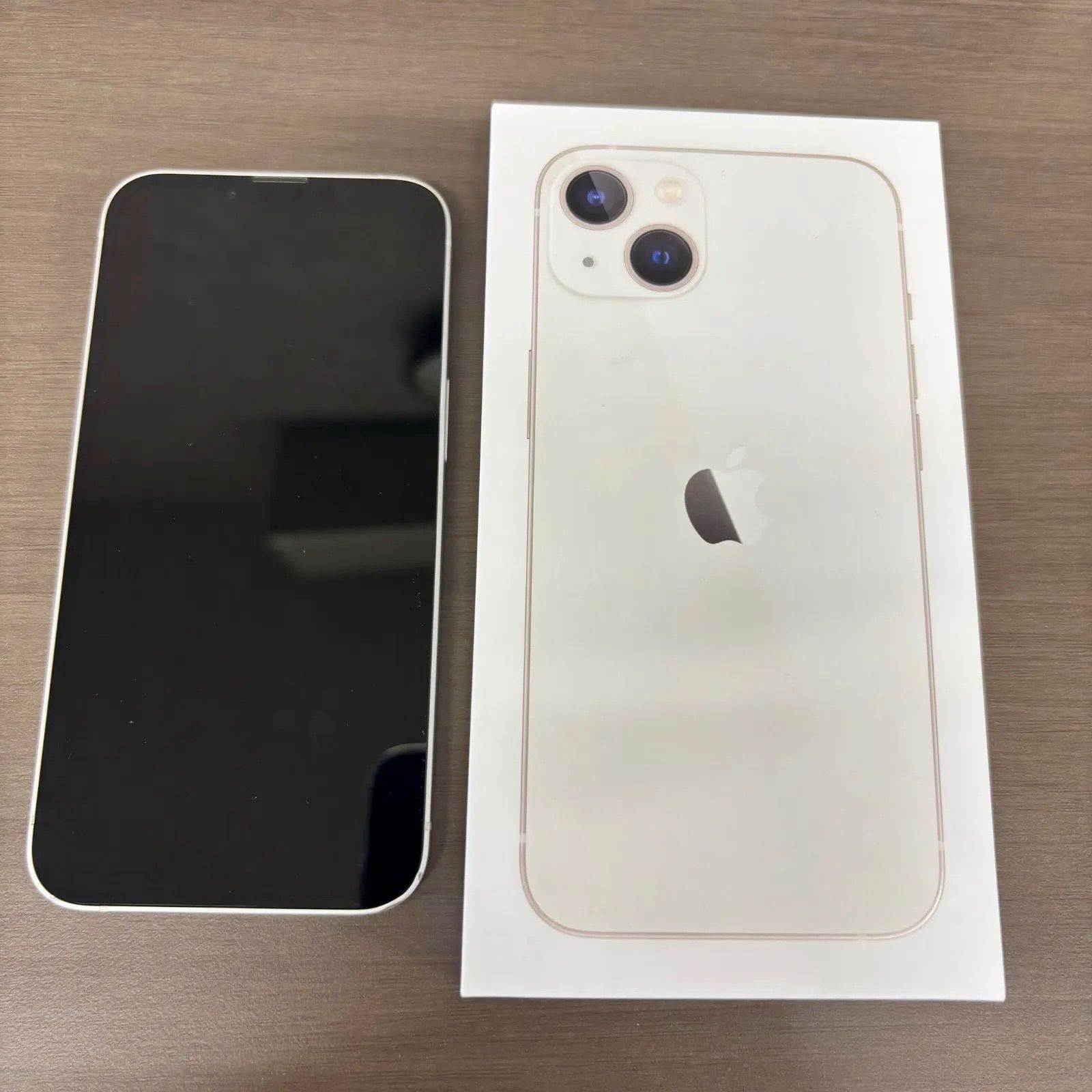 o388)iPhone 13 128GB バッテリー83% 箱付き スターライト - メルカリ