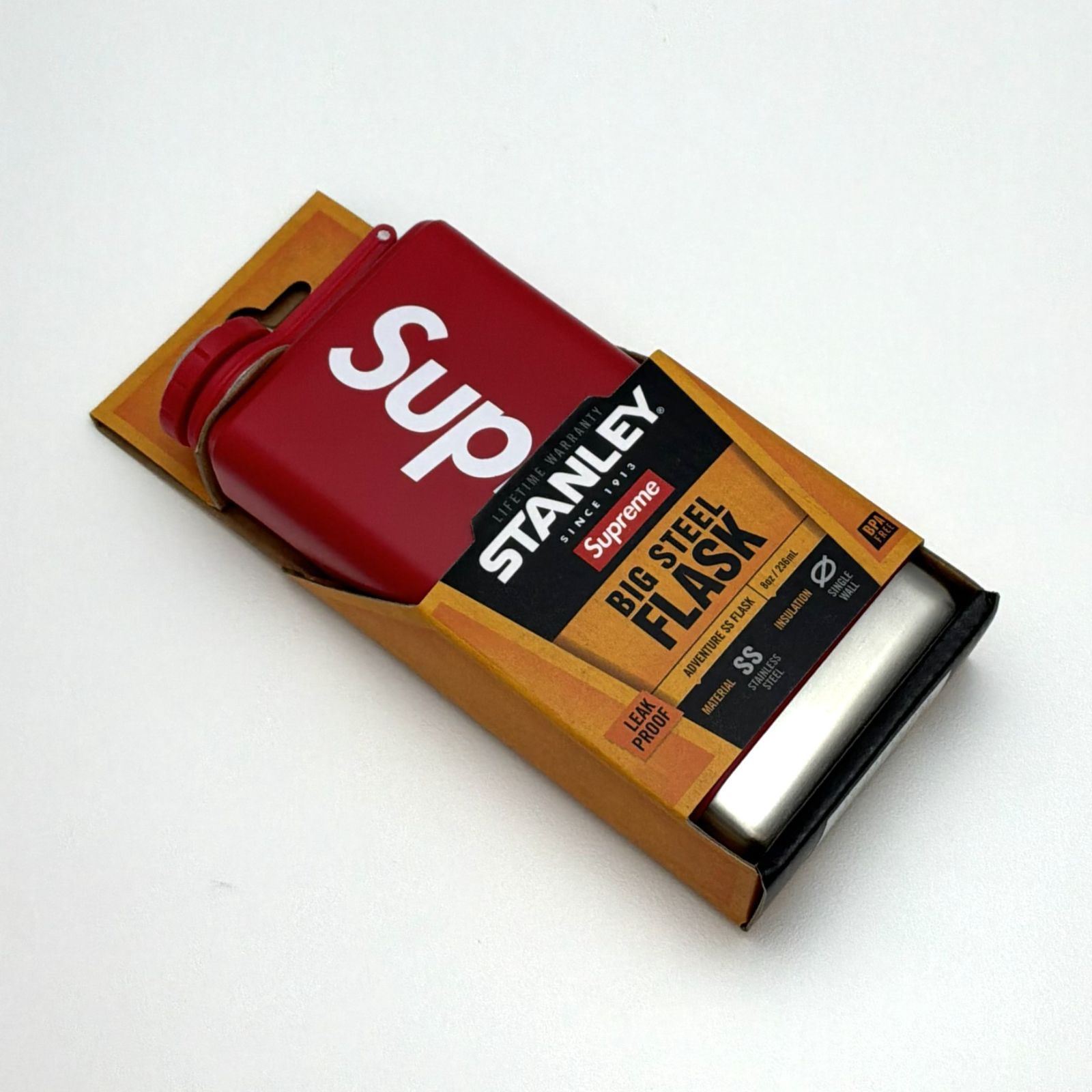 Supreme × STANLEY（シュプリーム×スタンレー）Big Steel Flask 8oz