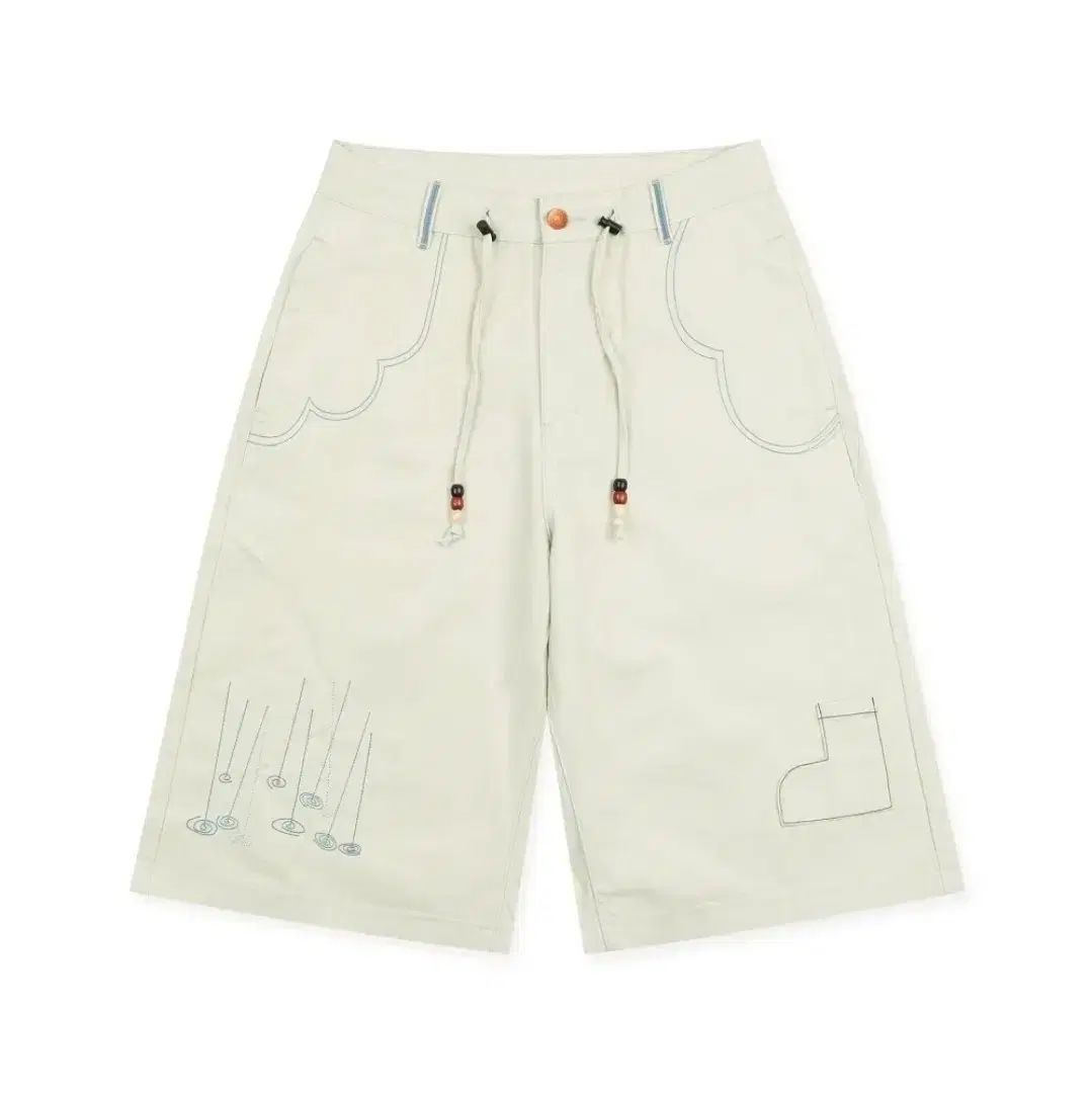 ルナキーWHO ニットトゥー 장마 バミューダ パンツ (IVORY)