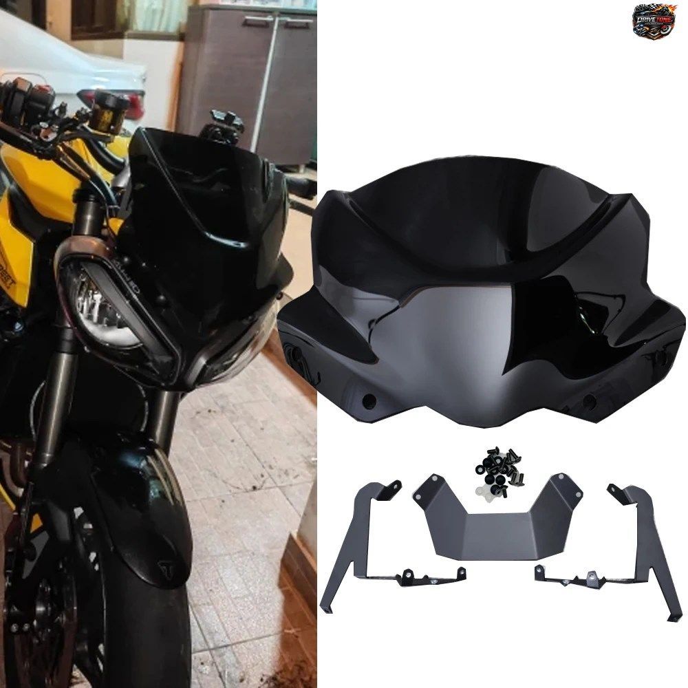 トライアンフ ストリートトリプル 765R 765 R RS 2023 - 2025 765RS 用モーターサイクルウインドシールド ウインドスクリーン スポーツスク