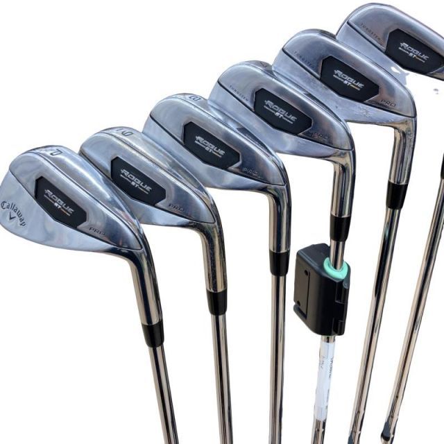 【中古】 キャロウェイ ROGUE ST PRO 6S アイアンセット IR 純正特注シャフト (フレックスS) メンズ 男性用 右利き 右用 Dランク ゴルフクラブ