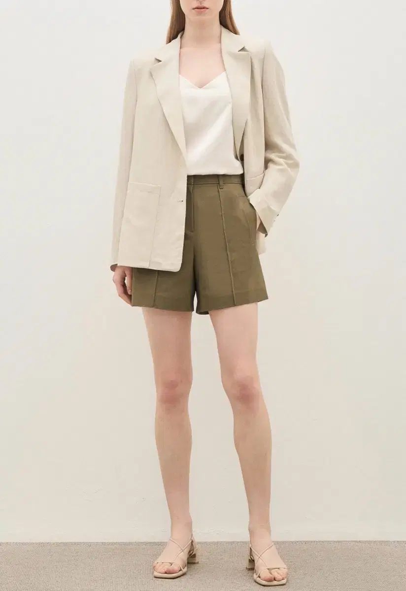2024 the CASHMERE リネン ジャケット The HANDSOME 27,855円