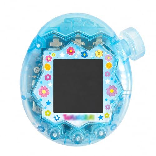 たまごっちパラダイス カバー 透明カスタムシェル クリアケース ラメ入り カスタムシェル 透明ケース For Tamagotchi Paradise ケース DIY ハンドメイド 手芸 手作り (アクアブルー)e
