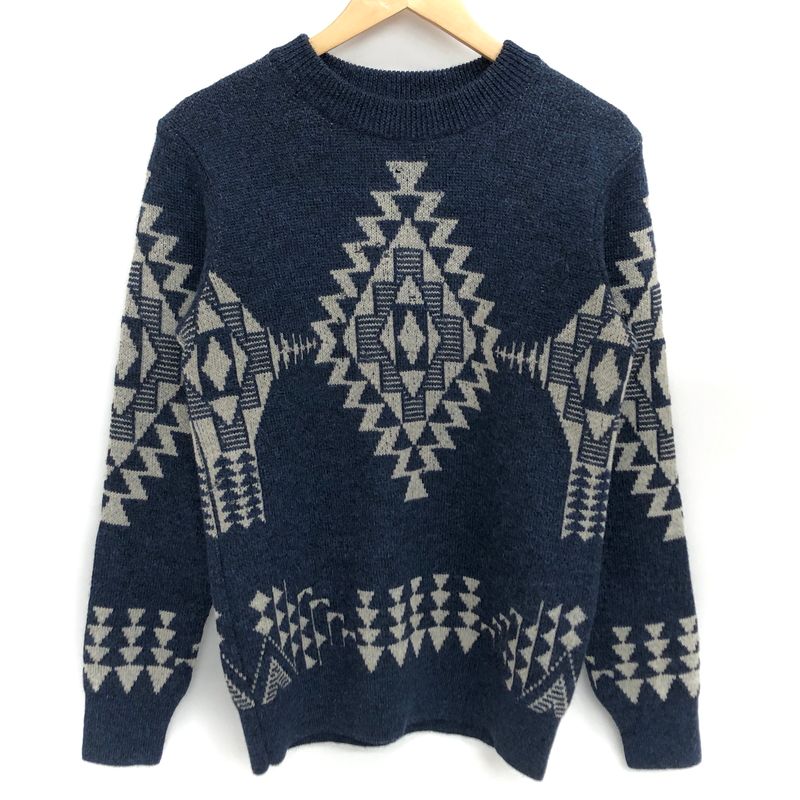 【中古品】 JELADO ジェラード NATIVE WOOL KNIT ネイティブ柄 ウールニット セーター 長袖 トップス 【145-260731-rs-08-fur】