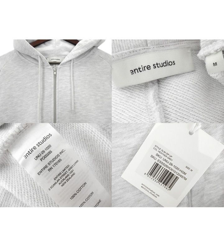 エンタイアスタジオ entire studios 26SS 【 Slim Zip Up HO01012