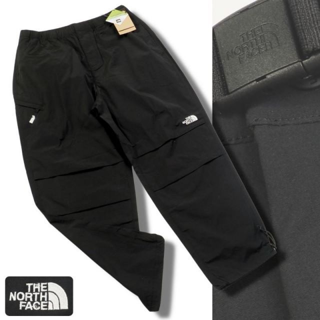 新品正規 ノースフェイス 海外限定 ワイドシルエット GEAR LIFT パラシュート パンツ W90(XL) ブラック(BLK) 9,990円