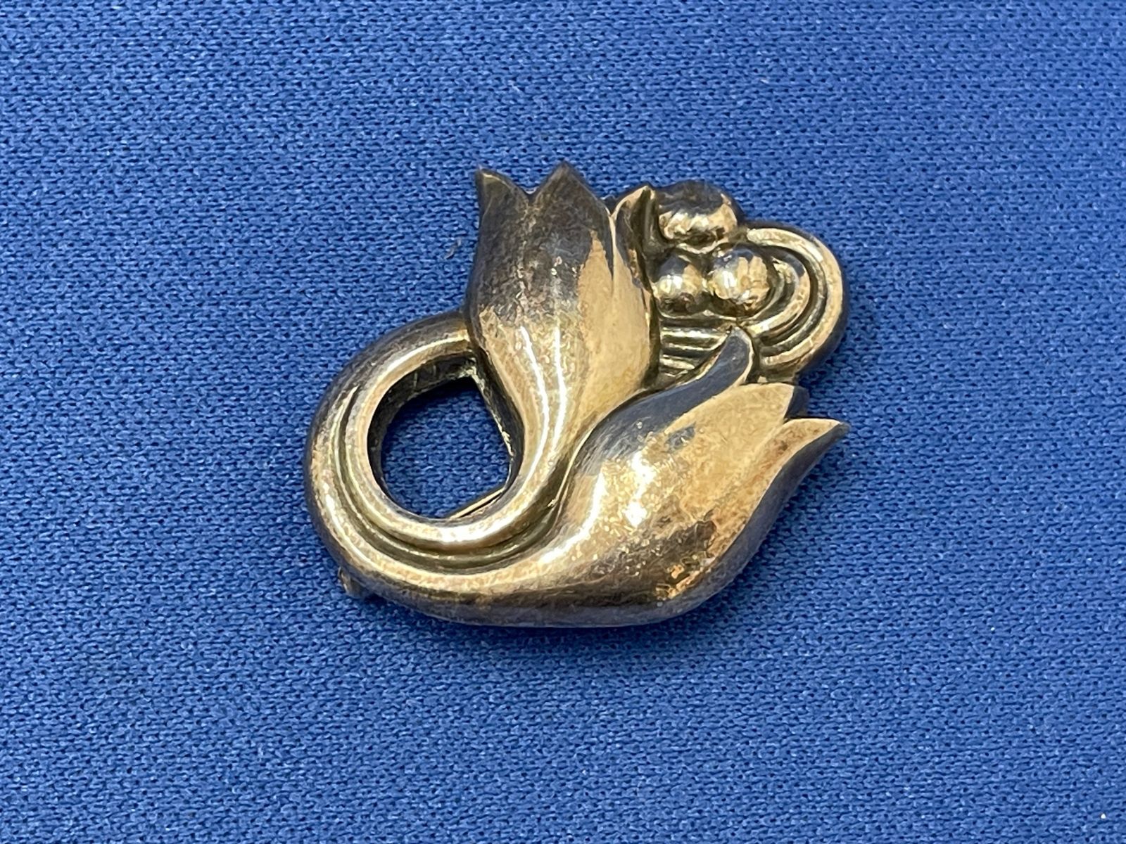   ジョージジェンセン　チューリップ　ブローチ　100C アンティーク Georg Jensen/ジョージジェンセン チューリップ ブローチ