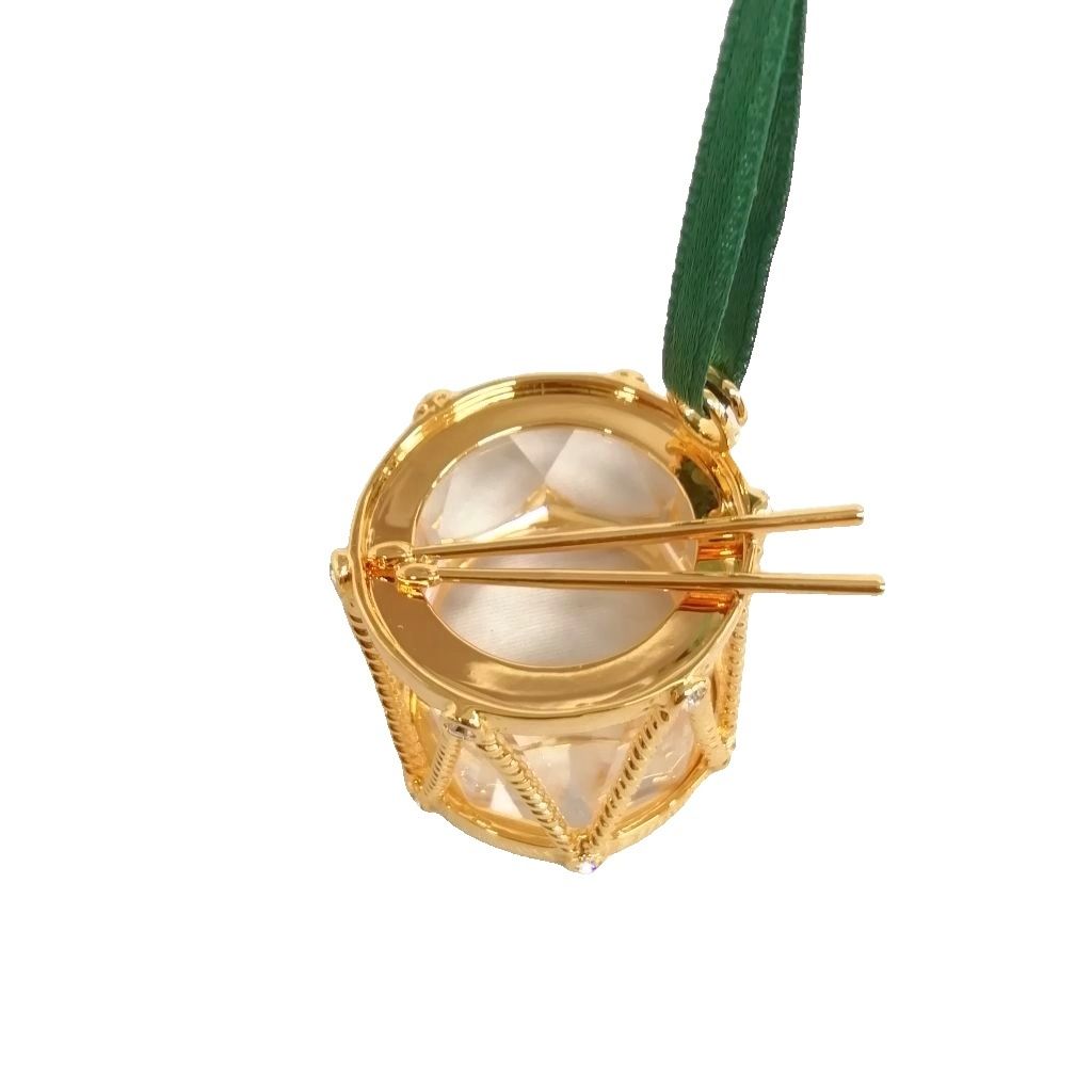 スワロフスキー SWAROVSKI クリスマス オーナメントドラム クリスタル