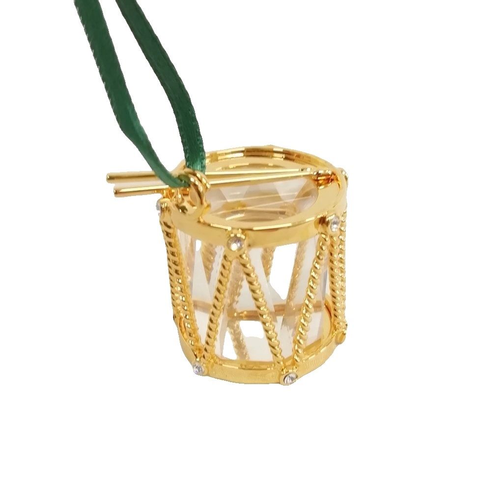 クリスマス オーナメントドラム クリスタル 美品 スワロフスキー SWAROVSKI クリスマス オーナメントドラム クリスタル