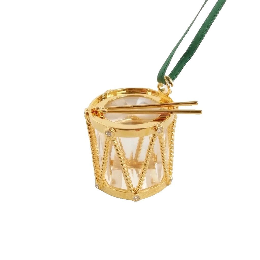 スワロフスキー SWAROVSKI クリスマス オーナメントドラム クリスタル