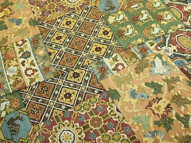 平和屋本店●最高級　明綴れ　全通柄袋帯　名物裂　金糸　共箱付き　逸品　DZAB8313kh6
