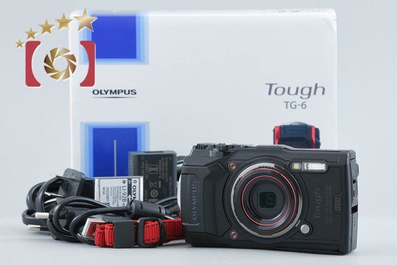 【中古】OLYMPUS オリンパス TOUGH TG-6 ブラック コンパクトデジタルカメラ シャッター回数僅少 元箱付き 42,770円