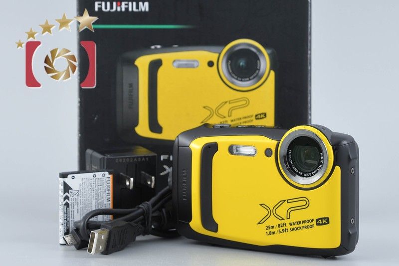 【中古】FUJIFILM 富士フイルム FINEPIX XP140 イエロー コンパクトデジタルカメラ 元箱付き