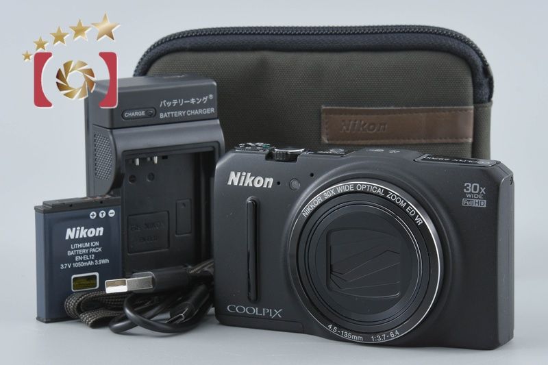 【中古】Nikon ニコン COOLPIX S9700 プレシャスブラック コンパクトデジタルカメラ