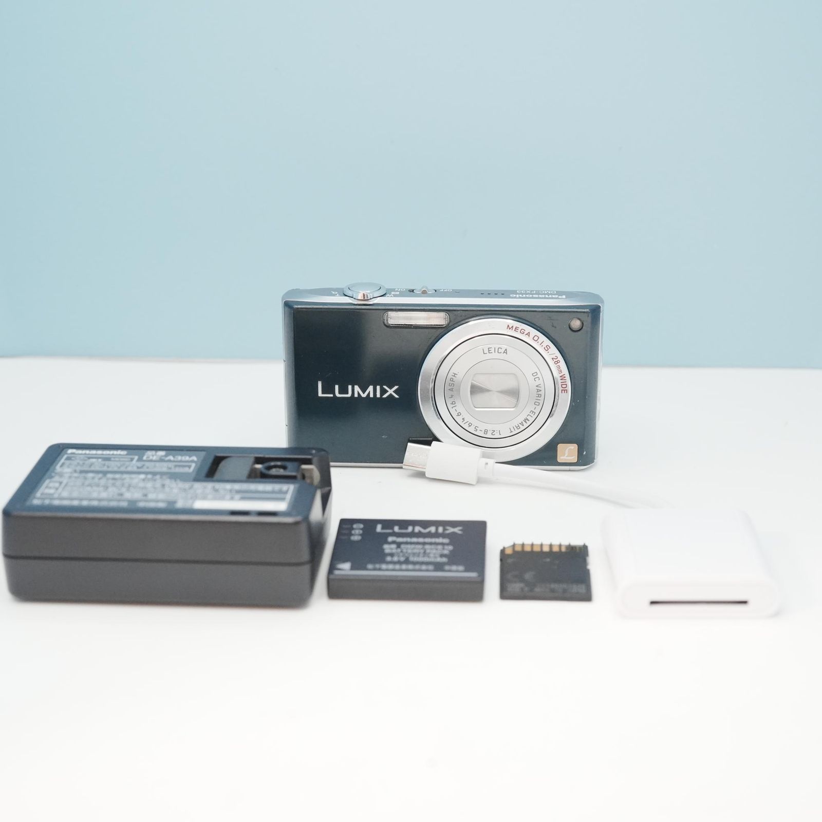 Panasonic LUMIX DMC-FX33 デジカメ スマホ転送OK フルセット a7008