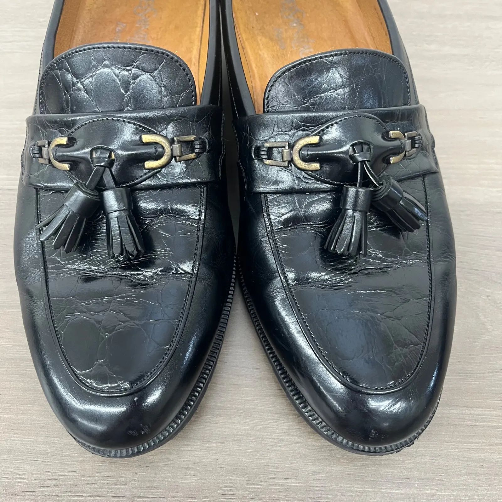 s8346) YVES SAINT LAURENT Paris タッセルローファー 25.5 EEE