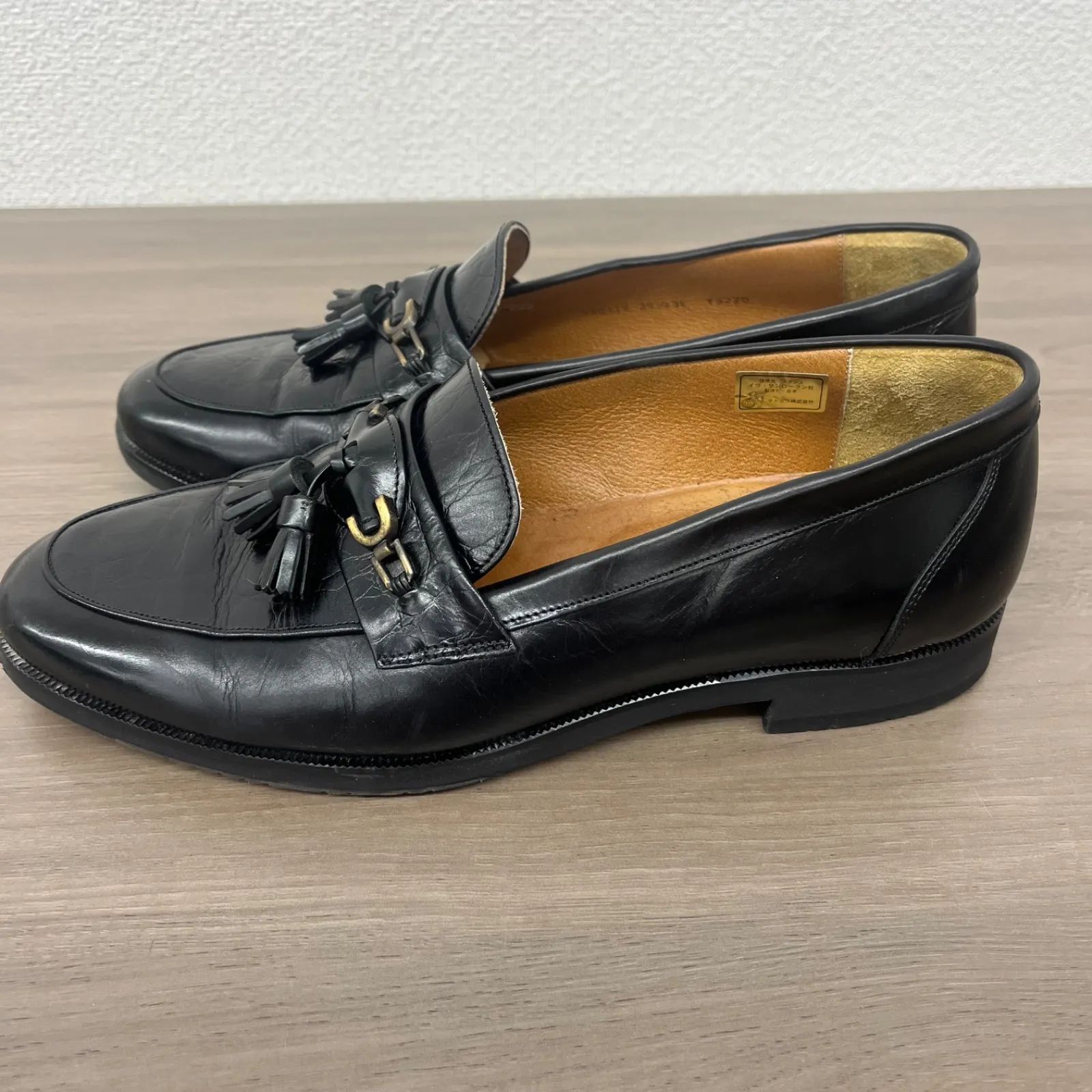 s8346) YVES SAINT LAURENT Paris タッセルローファー 25.5 EEE