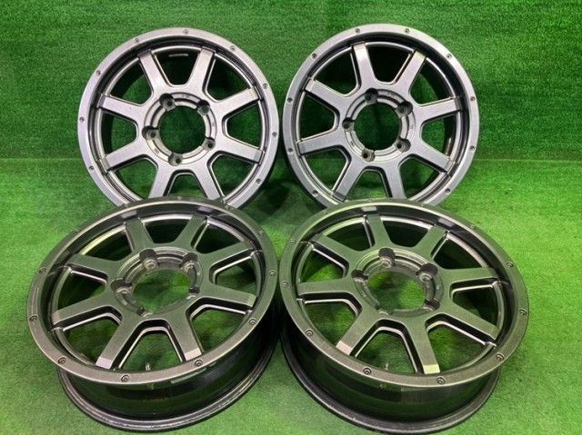 ロードマックス ｼﾞﾑﾆｰ ホイール アルミ ガンメタ 16インチ 5.5J 5穴 4本 139.7 +22