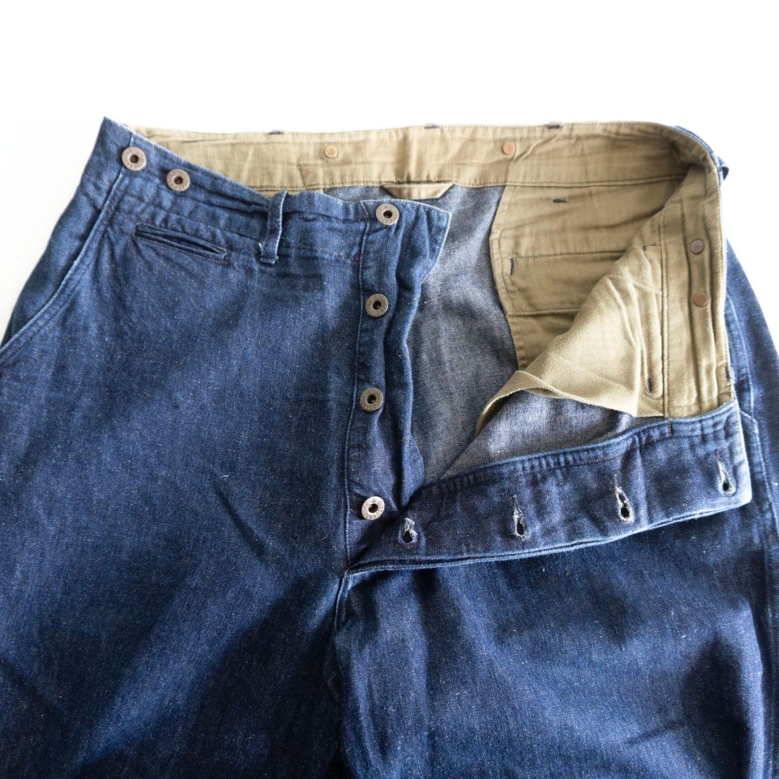 ナイジェルケーボンデニムパンツ 美品】NIGEL CABOURN【DENIM WIDE PANT】34 ナイジェルケーボン デニム