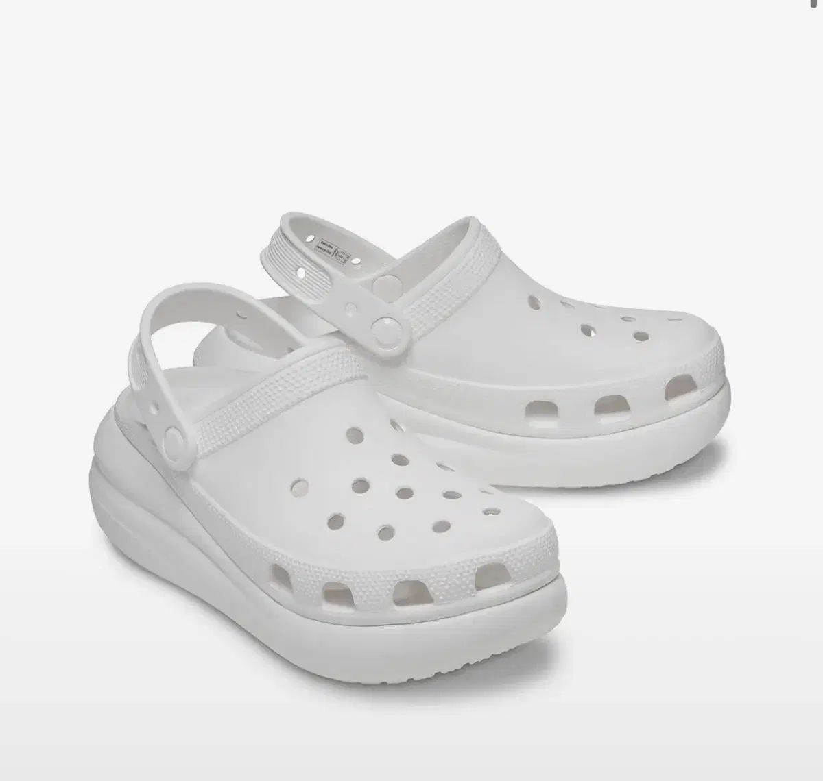傷なしSSS)Crocs クロックス クラッシュ klogg クロッグ 白 250-260