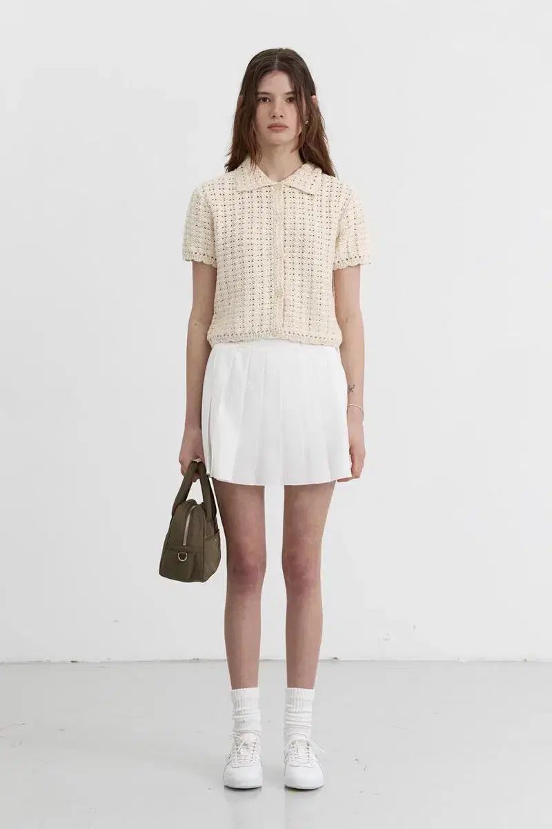 ダンスト OPEN COLLAR CROCHET CARDIGAN