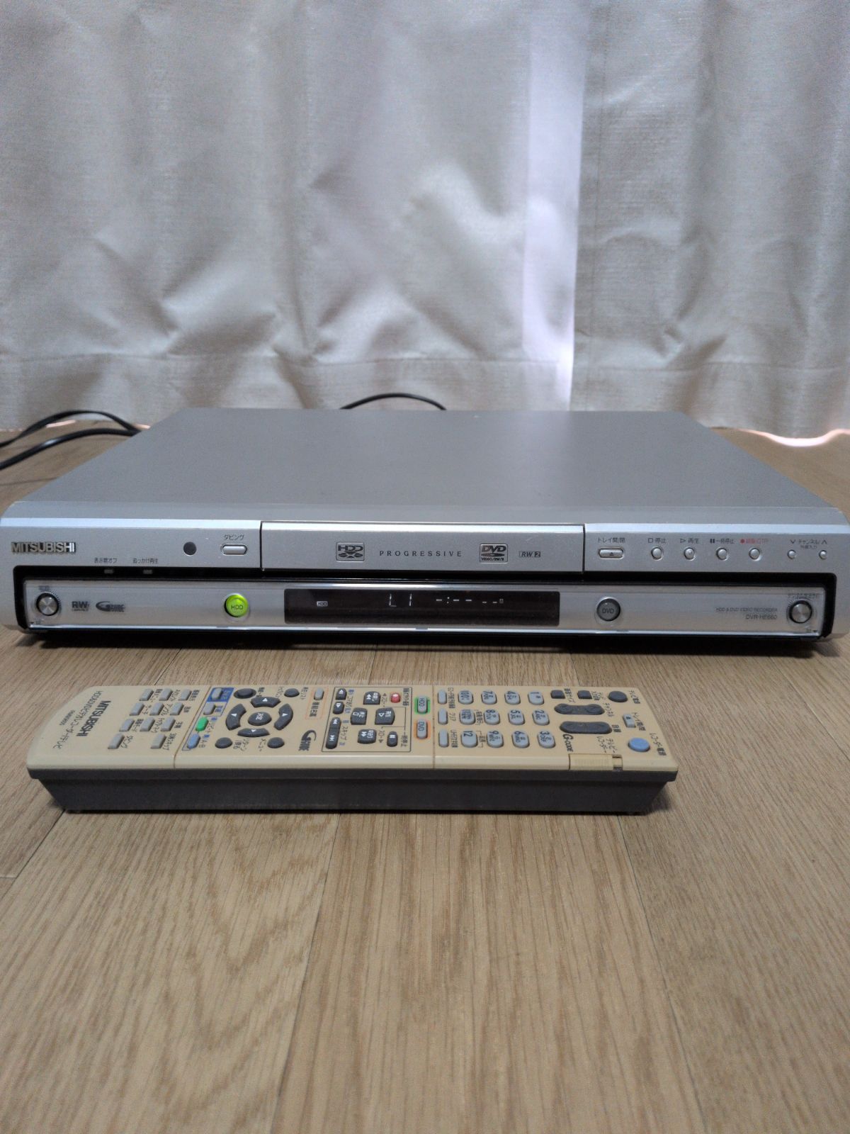 三菱(MITSUBISHI)HDD＆DVDビデオレコーダー本体(電源ケーブル付き