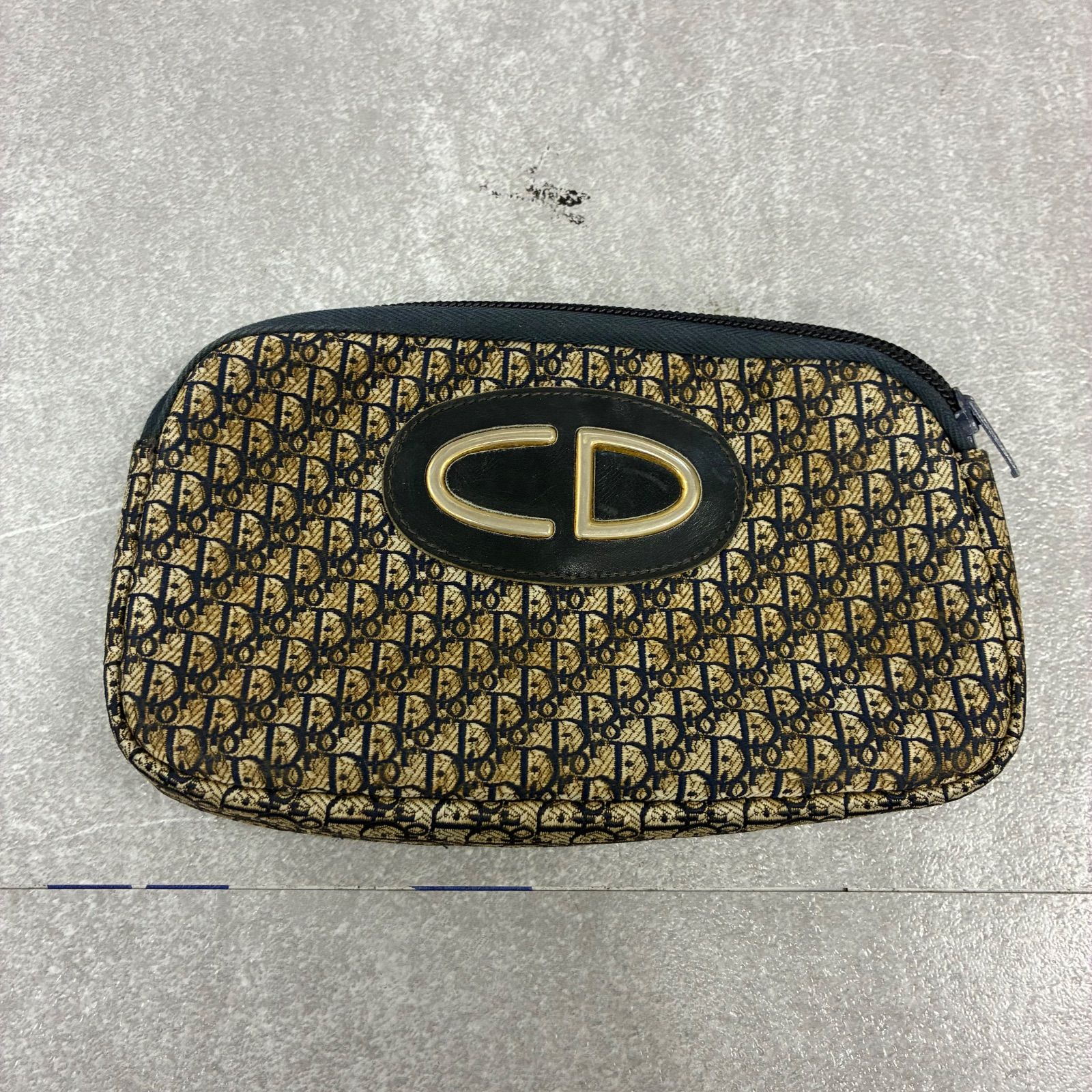 KT100 Dior ディオール トロッター柄 ポーチ - メルカリ