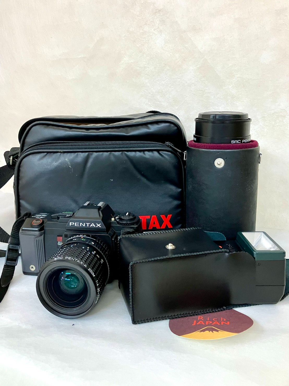 PENTAX A3 DATE フィルム一眼レフ レンズ2本・フラッシュ・ケース付き