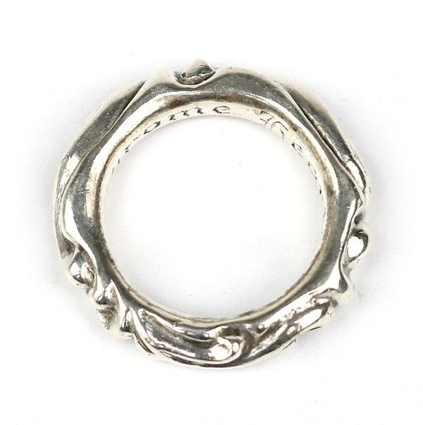 CHROME HEARTS 銀座店 クロムハーツ スクロールバンド リング 指輪 シルバー SV925 約11号 103904 CHROME HEARTS 銀座店 クロムハーツ スクロールバンド リング 指輪