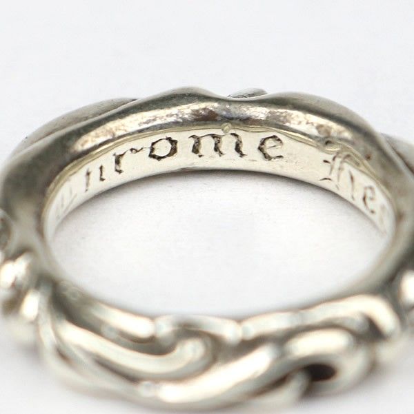 CHROME HEARTS 銀座店 クロムハーツ スクロールバンド リング 指輪 シルバー SV925 約11号 103904 CHROME HEARTS 銀座店 クロムハーツ スクロールバンド リング 指輪