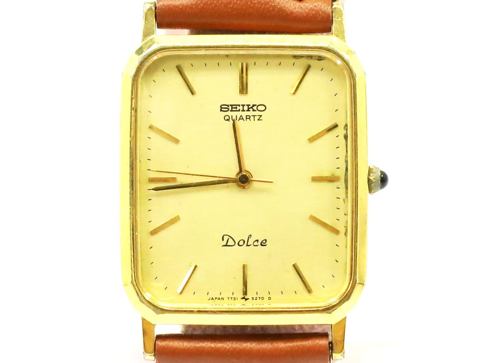セイコー　ドルチェ　ヴィンテージ　腕時計　7731-5240　メンズクオーツ　SEIKO　18716421